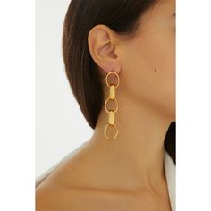 Perfect your look with a pair of luxe gold chain earrings. With their minimalist, eye-cathing design, the delicate and sophisticated Neith Chain Earrings will add an instant touch of glamour to your everyday look.  Handcrafted with 24k Gold plated brass Nickel, lead and cadmium free Earring pins are made of gold plated 925 silver which are non-allergenic Suitable for pierced ears Care To prevent oxidization and maintain long durability, keep your jewelry free of perfume, lotions, and sprays while using. It is advised to remove your gold-plated jewelry before showering. Make sure to store each piece of jewelry in the jewelry case provided or wrapped up in a soft cloth to prevent scratching. It is recommended to gently wipe the surface of your gold-plated jewelry after each use with a non-ab Elegant Gold Plated Link Earrings, Elegant Link Earrings Tarnish Resistant, Gold-tone Drop Earrings With Gold Chain, Elegant Tarnish Resistant Link Earrings, Yellow Gold Chain Link Earrings, Elegant Tarnish-resistant Link Earrings, Gold-tone Chain Earrings For Formal Occasions, Elegant Chain Link Earrings With Gold Chain, Elegant Gold Chain Link Earrings