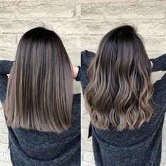 Ash Brunette, Babylights Hair, Balayage Straight, Balayage Straight Hair, Texture Medium, Brown Hair Balayage, Short Straight Hair, Balayage Brunette