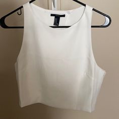 Nwot White Crop Top Surplice Back Size M Offers And Bundles Welcome Chic Sleeveless Crop Top By Forever 21, Chic Forever 21 Tank Top, Forever 21 Chic Crop Tank Top, Forever 21 Sleeveless Crop Top For Night Out, Forever 21 Fitted Sleeveless Crop Top, Forever 21 White Crop Top For Party, White Forever 21 Crop Top For Party, Forever 21 White Top For Night Out, White Crop Top Tank From Forever 21