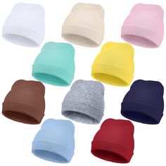 PRICES MAY VARY. Designed for Premature Infants: preemie hats are small and specially designed for premature infants; The flat size is approximately 13.5 x 13.5cm/ 5.3 x 5.3nch, suitable for premature infants approximately 3-7 lb/ 1.3-3.2 kg; If your baby is premature, you can prepare these premature baby hats for them Quality Material: preemie hats with bows is made of soft combed cotton, which is soft and comfortable, thick and warm, breathable and lightweight, suitable for the delicate skin o Baby Hospital Hat, Cotton Turban, Preemie Hats, Preemie Baby, Preemie Babies, Baby Beanies, Premature Baby, Baby Head