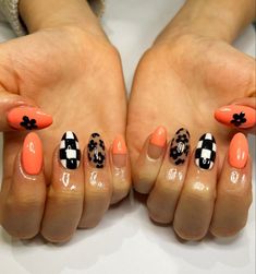 Nail Ideas Boho, Easy Simple Nails, Jenna Kelly, Country Acrylic Nails, Checkered Nails, Western Nails, Boho Nails, Country Nails