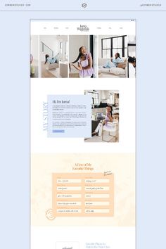 the homepage design for a mattress company