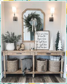 Christmas Entryway Table Decor - Ouch! - Struggling to discover the tips that you have been searching for? Why not try Amazon.com TODAY! Console Table Decorating, Entryway Table Decor, Simple Christmas Decor, 12 December, Christmas Decorations For The Home