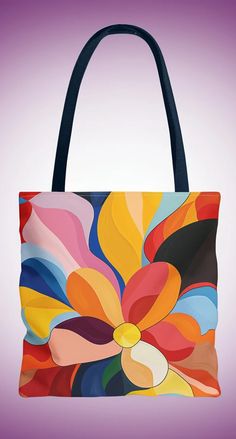 Modern Tote Bag for Women Artsy Tote Bag Colorful Floral Tote Bag Large Capacity Foldable Tote Shoulder Bag Summer Tote Bag Gift for Mom - Etsy Large Capacity Multicolor Canvas Shoulder Bag, Multicolor Canvas Shoulder Bag For Shopping, Multicolor Shopping Bag With Adjustable Strap, Multicolor Tote Shoulder Bag For Shopping, Trendy Multicolor Portable Bag, Colorful Large Capacity Shoulder Bag, Multicolor Large Capacity Satchel Shoulder Bag, Multicolor Portable Shoulder Bag, Artistic Large Capacity Shoulder Bag For Shopping