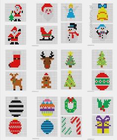 the cross stitch pattern for christmas ornaments