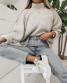 Pullover Outfit, Mode Inspo, Cute Everyday Outfits, Outfit Inspo Fall, 가을 패션, Fall Fashion Outfits, Winter Fashion Outfits, Preppy Outfits, Fall Winter Outfits