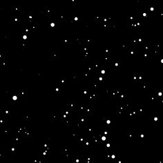 black and white photograph of snow flakes on a dark night with stars in the sky