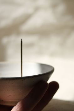 Shibui incense burner handmade in porcelain with White Mountain Jade glaze Natural Incense, White Onyx, White Mountain