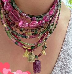 Stack Necklaces, Neck Stack, Bead Inspiration, Vintage Jewelry Crafts, Hot Jewelry