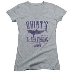 Officially Licensed Merchandise. Printed in the U.S.A. Cap Sleeve Fashionable Sheer V-neck Made with 100% Soft Cotton. Design Will Not Fade, Crack or Peel After Multiple Washes. State of the Art Digitally Printed Clothing. Made to Order. Takes 2-5 Business Days to Make to Perfection. Jaws Shirt, Friday Night Lights, Movie Shirts, Movie T Shirts, Womens T Shirt, Night Lights, Stylish Shirts, Friday Night, Cap Sleeve