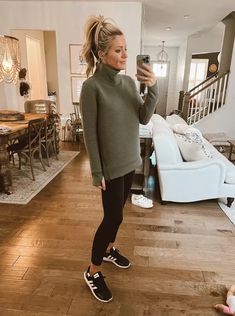 Women's Quilted Pullover … curated on LTK Athleisure Outfits Leggings, Sporty Leggings Outfit, Sporty Winter Outfits, Black Leggings Outfit Winter, Shoes With Leggings, Winter Outfits Casual Leggings, Black Sneakers Outfit, Workout Leggings Outfit