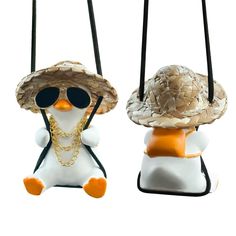 PRICES MAY VARY. 🦆【Swing Duck Car Hanging Ornament】: An ornament for car hanging, made of duck shape with swing decoration.A dashboard decor with disco stuff design, perfect for teens car interior. 🎁[Material] Car Hanging Accessories are high quality environmental protection gypsum is non-toxic and spicy for children and adults, safe and tasteless. You can also paint the color you like. 🎁[Cute Size] This swing duck is approx 2*2.8 inchs, Car Accessories for Women ,the rope is approx 12 inchs. Rearview Mirror Accessories, Car Hanging Accessories, Dashboard Decor, Mirror Accessories, Cool Car Accessories, Rear View Mirror Accessories, Car Carrier, Car Accessories For Women, Rear View Mirror Charm