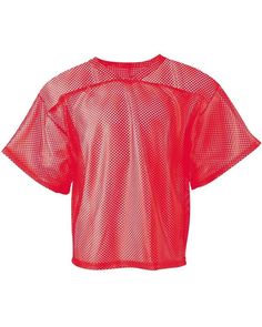 Youth Porthole Practice Jersey - SCARLET RED - 2XL | A4 Athletic Youth Porthole Practice Jersey T-Shirt in Scarlet Red Size 2XL | Polyester Bucket Hat Fits, Red Fishnets, Fishnet Top, Clothing Mockup, Twill Shirt, Mood Board Fashion, Zip Up Hoodies, Athletic Apparel, Rain Wear