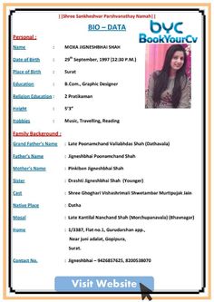 Bio Data Format For Job, Curriculum Vitae Template Free, Biodata Format Download, Letter Writing Examples, Resume Format Download