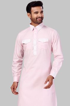 Product Features: Top Color: Baby Pink Bottom Color: Baby Pink Work: Solid Top Fabric: Fine poly and cotton mix Bottom Fabric: Fine poly and cotton mix Pack Of: 1 Pathani : 1 Salwar Occasion: Partywear Disclaimer: There will be slight difference in digital to actual image White Cotton Tops For Eid, Fitted Pink Cotton Set, Fitted Cotton Top For Eid, Pink Cotton Kurta For Spring, Pink Cotton Long Sleeve Kurta, Traditional Pink Cotton Top, Pink Long Sleeve Cotton Kurta, Festive White Cotton Tops, Long Sleeve Pink Top For Eid