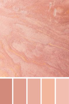 the color palette is peach and pink, with different shades to choose from on it