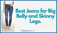 Best Jeans for Big Belly and Skinny Legs 2022 (Updated) - OddlyStylish.com Jeans For Big Belly, Big Belly Outfits Plus Size, Belly Outfits, Baby Knitting Free, Apple Body Shape Outfits, Belly Clothes, Khaki Pants Outfit, High Waisted Jeans Outfit, Apple Shape Outfits