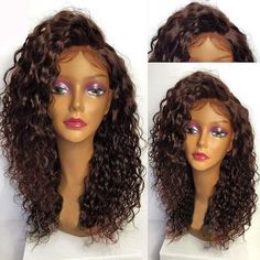 GET $50 NOW | Join RoseGal: Get YOUR $50 NOW!http://m.rosegal.com/lace-wigs/deep-side-part-long-shaggy-1225935.html?seid=10089746rg1225935 Curly Full Lace Wig, Full Lace Wig Glueless, Curly Lace Wig, Hair Wigs For Black Women, Curly Bob Wigs, 100 Human Hair Wigs, Curly Lace Front Wigs