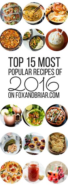 the top 15 most popular recipes of 2010