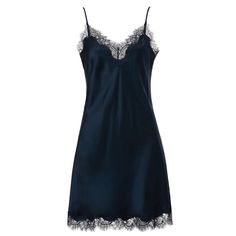 The Scarlett Chemise is a beautiful, luxury garment made in pure silk with detailed eyelash lace at the neck, back and around the hem. To be worn as luxury lingerie or show it off as a slip dress. MAIN: 100% SILK, LACE: 100% NYLON  Dry Clean Recommended. Cold Hand Wash in mild Detergent. Do Not Bleach. Line Dry in shade. Cool Iron. Hand Washing May Change the Lustre of Silk. Silk Sleep Dress, Silk Chemise, Night Gowns, September Birthstone Jewelry, Iron Hand, August Birthstone Jewelry, Lace Silk, July Birthstone Jewelry, Nightwear Women