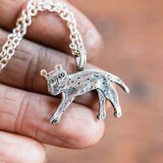 Foundlings Necklace: Ash (Cat) Recycled Metal Jewelry, Journal Jewelry, Waxed Canvas Bag, Animal Necklace, Leather Jewelry Box, Patiently Waiting, Flea Markets, Jewelry Sterling Silver, Pet Necklace