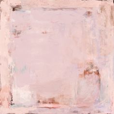 an abstract painting in pastel pink and brown