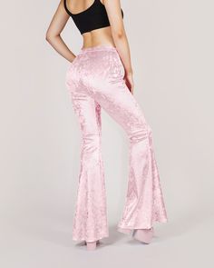 Glamorous Pink Stretch Bottoms, Glamorous Stretch Full-length Pants, Glamorous Stretch Full Length Pants, Glamorous Full-length Stretch Pants, Full Length Party Tights, Pink Velvet Pants, Future Costume, High Waisted Tights, Ruched Pants