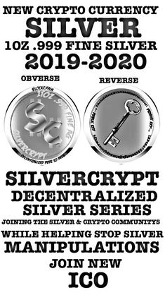 an advertisement for the new crypt currency silver and silver coin sale in 2009 - 2010