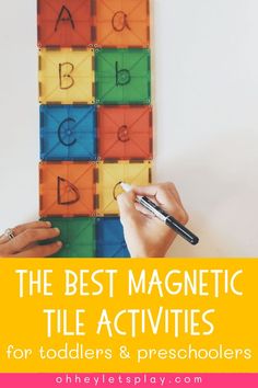 the best magnetic tile activities for toddlers and preschoolers to play with in their homes