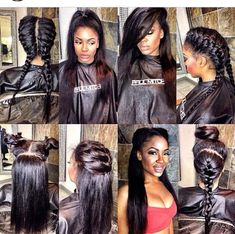 20 Vixen Sew In Weave Installs We Are Totally Feeling On Pinterest [Gallery] Styles Of Braids, Hair Styles For Black Women, Styles For Black Women, Styled Hair, Find Hairstyles