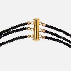 Joie DiGiovanni Spinel Triple Strand Gemstone Choker - At Present Gemstone Choker Necklace, Gemstone Choker, Spinel Gemstone, Thread Earrings, Black Choker, Choker Collar, Black Spinel, Pearl Gemstone, Earring Sale