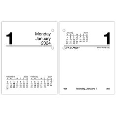 PRICES MAY VARY. YEAR ROUND PLANNING – Desk calendar refill covers 12 months from January 2024-December 2024 with Julian dates. Keep track of important deadlines, special events and more with clear organization and unique style. DAILY VIEWS – Weekdays cover a two page spread. Features unruled pages for open scheduling. Weekends share a spread for flexibility. Pages measure 3" x 3-3/4". SPECIAL FEATURES – Expand your organizational skills with special features, including tabbed months for easy navigation and past, current, and future reference calendars on each spread. REFILL ONLY – Refills let you reuse your favorite calendar each year. This refill is compatible with standard E19 style bases with 2 rings, sold separately. Compact Desks, January To December, White Sheets, 2 Rings, Desk Calendar, Desk Calendars, At A Glance, Important Dates, Loose Leaf