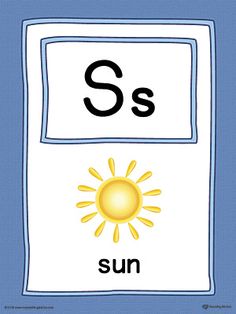 the letter s is for sun