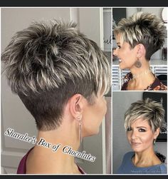 Choppy Hairstyles, Short Silver Hair