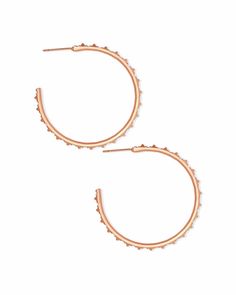 A classic silhouette and subtle sparkle combine to create the Veronica Hoop Earrings in Rose Gold. A wardrobe staple, these weightless hoop earrings effortlessly dress up the everyday. With the Veronica Hoop Earrings in your jewelry box, you'll always have the perfect accessory for any outfit. Birthday Discount, Sold Out Sign, Rose Gold Crystal, Iridescent Crystal, Gold Crystal, Gold Price, Kendra Scott, Rose Gold Plates, Shop Earrings