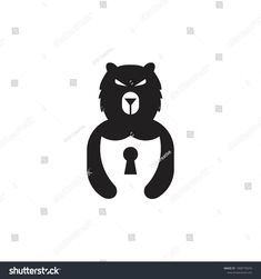 an animal with a keyhole in its mouth on a white background, this image is suitable