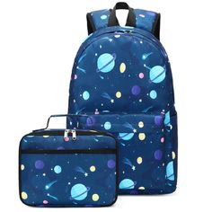 The Kids Backpack Set With Cute Dinosaur Pattern Printed, Including Boys Backpack: 15"(L)X11.8"(H)*5.1"(W) , Lunch Bag: 10"(L)*7(H)*4.3"(W) , Beautiful Matching Sets For Kids Boys Girls To Start School. (Recommended For Children 3-9 Years) Preschool Backpack Features: The Adjustable Padded Shoulder Straps Offer Support And Comfort While The Adjustable Chest Strap Stabilizes The Load Throughout The Daily Use Of The School Or Outdoor Activities. The Insulated Lunch Bag Is Safe, Bpa Free, And Eco-F Portable Blue Lunch Bag For School, Blue School Lunch Bag, Blue Rectangular Backpack For School Events, Blue Portable Backpack For Back To School, Blue Backpack For School Events, Portable Lunch Bag For Back To School, Blue Backpack Lunch Bag For Everyday Use, Blue Lunch Bag For Back To School, Casual Blue Bags For School Events