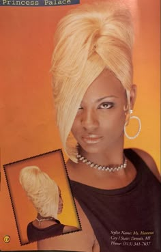 Nicole Wray, Black Nostalgia, 2000s Makeup Looks, Black Hair Magazine, Black Hair Updo Hairstyles, Fashion 1990s, Bottle Blonde, Rave Hair