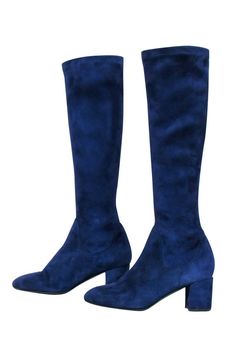 Blue Knee High Boots, Blue Academia, Velvet Thigh High Boots, Dress And Tights, Sparkly Cocktail Dress, Blue High Heels, Knee High Heels, Blue Socks, Blue Boots