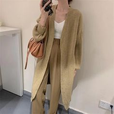 SPECIFICATIONS Elasticity: Medium Strecth Material Composition: Acrylic Fit Type: Regulai Fit Sleeve Length(cm): Full Season: Autumn/Winter Thickness: STANDARD Clothing Length: long Material: Acrylic Closure Type: Open Stitch Length 94cm, Bust 130cm, Shoulder 65cm, Sleeve 42cm [20231016] Casual Long Sweater Coat With Knitting, Winter Clothes Women, Open Stitch Sweater, Grey Knit Cardigan, Long Coat Women, Women Sweaters Winter, Knitting Women Cardigan, Bat Sleeve, Clothes Women