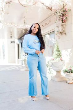 Loft look for spring! Sweater, long sleeve top, wide leg jeans #LTKSeasonal#LTKstyletip#LTKfit Spring Fashion Outfits Casual, Spring Fashion Casual, Spring Sweater, Feminine Style, Casual Outfit, Wide Leg Jeans, Long Sleeve Top, Fashion Casual, Casual Style