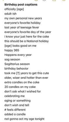 the birthday poem is written in black and white