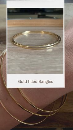 Gold filled 14k hammered bangles. Fine and elegant. A light-catching hammered texture. Wear it as is or offer it as-is, or stack multiple bangles for a statement look. Hammered Yellow Gold Bangle For Everyday, Everyday Hammered Yellow Gold Bangle, Everyday Gold Hammered Bangle, Hammered 14k Gold Bangle Gift, 14k Gold Hammered Bangle As Gift, Hammered Bangles, Long Beach, Paper Clip, Wear It