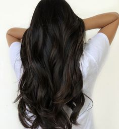 Curls For Medium Length Hair, Coffee Brown Hair, Dark Chocolate Brown Hair, Soft Shiny Hair, Repair Damaged Hair, Girl Hair Colors, Black Hair Dye