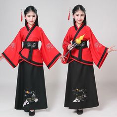 Girl Chinese Hanfu Dress Ancient Embroidery Dance Costume Performance Outfit Red Note: 1. This is in Asian sizing. Please check the measurements carefully before making a purchase. If you are not sure which size to buy, please provide height and weight, we will recommend a suitable size 2. Due to the light and screen setting difference, the item's color may be slightly different from the pictures. 3. Please allow 2-3 cm discrepancy due to different measurement methods. 4. This item comes with Ha Your Culture Outfit, Chinese Culture Outfit, China Culture Clothes, Different Countries Costumes, Japanese Cultural Clothing, Chinese Cultural Dress, Performance Outfit Red, Chinese Dress Outfit, Chinese Dance Costume