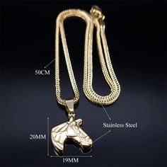 Animal Horse Head Pendant Necklace for Women/Men Stainless Steel Fox Tail Chain Necklaces Horses Lover Gift Accessories Jewelry Metals Type: Stainless Steel Origin: Mainland China Necklace Type: Pendant Necklaces Material: Metal Gender: Unisex Function: Period Tracker Model Number: 1005005278747695 Style: TRENDY Shape\pattern: Animal Pendant Size: AS SHOW Fine or Fashion: Fashion Occasion: Party Chain Type: Link Chain Item Type: Necklaces Compatibility: All Compatible Jewelry Style: Fashion Horse Head Pendant Necklace Necklace Jewelry: Fox Tail Necklace Chain Shape Necklace: Horse Accessories Jewelry Pendant Necklace: Horse Pendant Necklaces Necklace Material: Stainless Steel Necklaces Color: Gold Color Necklaces Gift For: Women/Men Necklace Occasion: Anniversary;Birthday ;Engagement;Gift; Necklaces Gift, Period Tracker, Fox Tail, Horse Pendant, Horse Accessories, Animal Pendant, Horses Pendant, Pattern Animal, Gifts For Horse Lovers