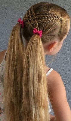 Hair Styles For Kids Easy, Hairstyles For Kindergarteners, Hair Styles Kids