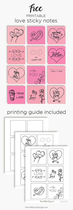 valentine's day printables for kids and adults to use on the project