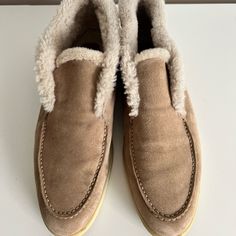 Fantastic Fur Shoes, Gently Worn 2 Times Loro Piana Shoes, Fur Loafers, Fur Shoes, Loro Piana, Flat Shoes Women, Loafer Flats, Limited Time, Loafers, Women Shoes