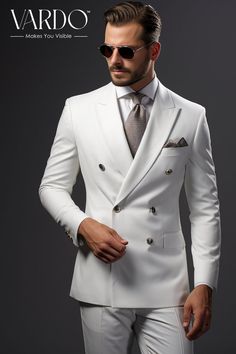 >>ORIGINAL ARTWORK AND CONTENT, PLEASE DO NOT COPY<< Men Suits, Suits For Man, Classic White Double Breasted Suit for Men- Classic Wedding Attire for Men, Timeless Style for Men. Classic and Stylish Formal Wear for Men piece Wedding Suit, Double Breasted, Formal Fashion Slim Fit Suit. Description: Elevate your style with our Classic White Double Breasted Suit for Men, a perfect fusion of timeless elegance and contemporary sophistication. This impeccably tailored suit is crafted to make a lasting impression, whether you're attending a formal event, a wedding, or making a powerful statement in the boardroom. ✨ Key Features: .Premium Quality: Made from high-grade materials, ensuring durability and comfort. .Impeccable Tailoring: Precision-cut for a sharp and modern fit. .Double Breasted Desig White Suit Designs Men, White Long Sleeve Three-piece Suit For Semi-formal Events, White Three-piece Long Sleeve Suit For Semi-formal Events, Classic White Three-piece Suit, White Double Breasted Long Sleeve Suit For Formal Occasions, White Double Breasted Long Sleeve Formal Suit, Elegant Double-breasted Tuxedo For Groom, White Double Breasted Business Suit With Long Sleeves, White Tailored Double-breasted Suit